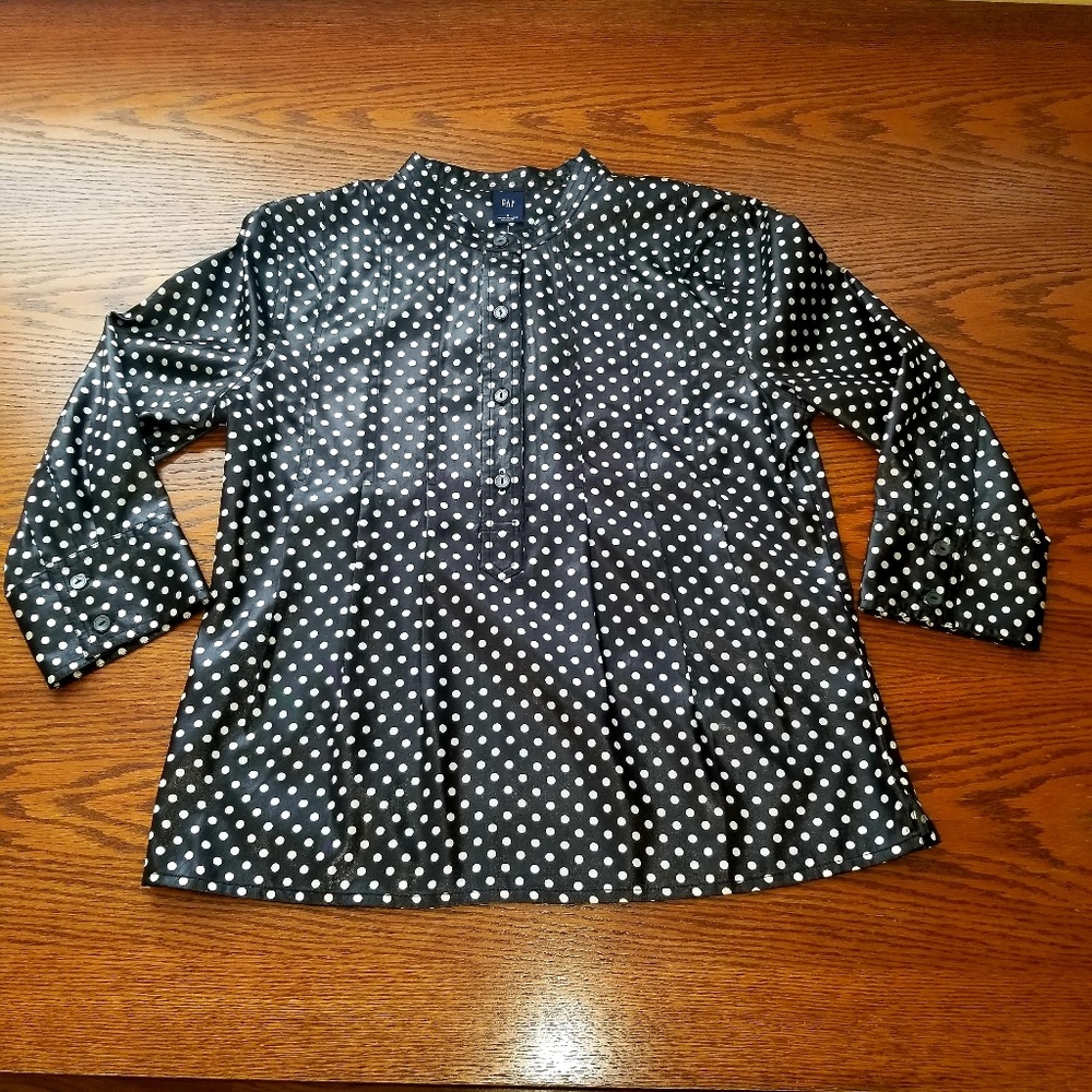 GAP Tunic Top Polka Dot Size Small